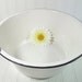 Oversized Black on White EnamelWare Deep Basin - Vintage 1940s Porcelain Mixing Bowl