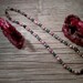 obsidian,and silver necklace