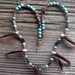 bronzite skull beaded necklace
