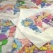 Vintage Miss Piggy Kermit Muppet sheet set Twin Flat Fitted and Standard Pillow Case Lady Pepperell 1980
