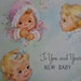 Vintage Unused Baby Card