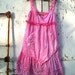 rustic Pink sundress, baby doll, valentine pink, shabby chic dress, hand dyed, spring blossom prairie