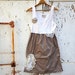 Rustic khaki dress, shabby bride, gypsy girl, prairie Wedding, driftwood, fog, anthropologie like, by Kateblossom, funky dress