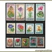 Flower Postage Stamps - Scrapbooking - Card Making