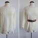 reserved for Athena Vintage 80s Lemony Crocheted Trims Pullover Sweater/Blouse