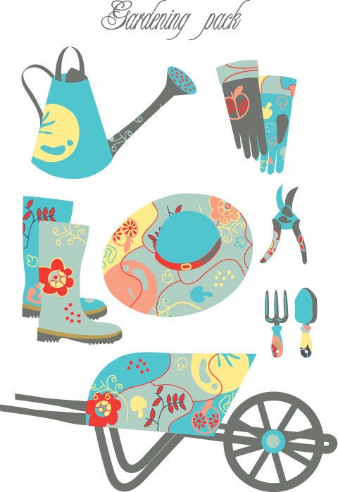 clipart pictures of gardening tools - photo #34