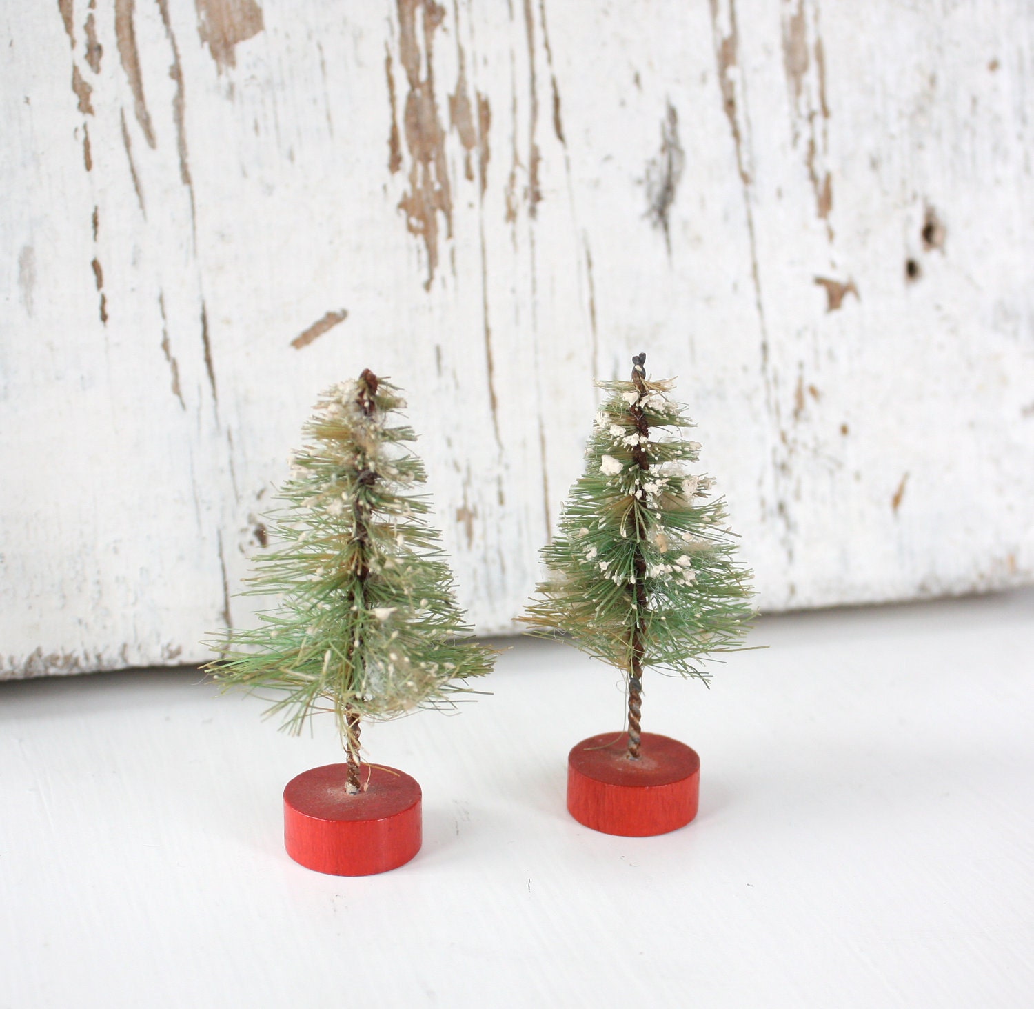 Vintage Bottle Brush Christmas Tree