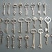 Keys to the City - 28 x Antique Silver Vintage Skeleton Keys Key Set