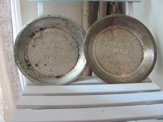 Vintage Table Talk Pie Tins by OurHidingPlace on Etsy