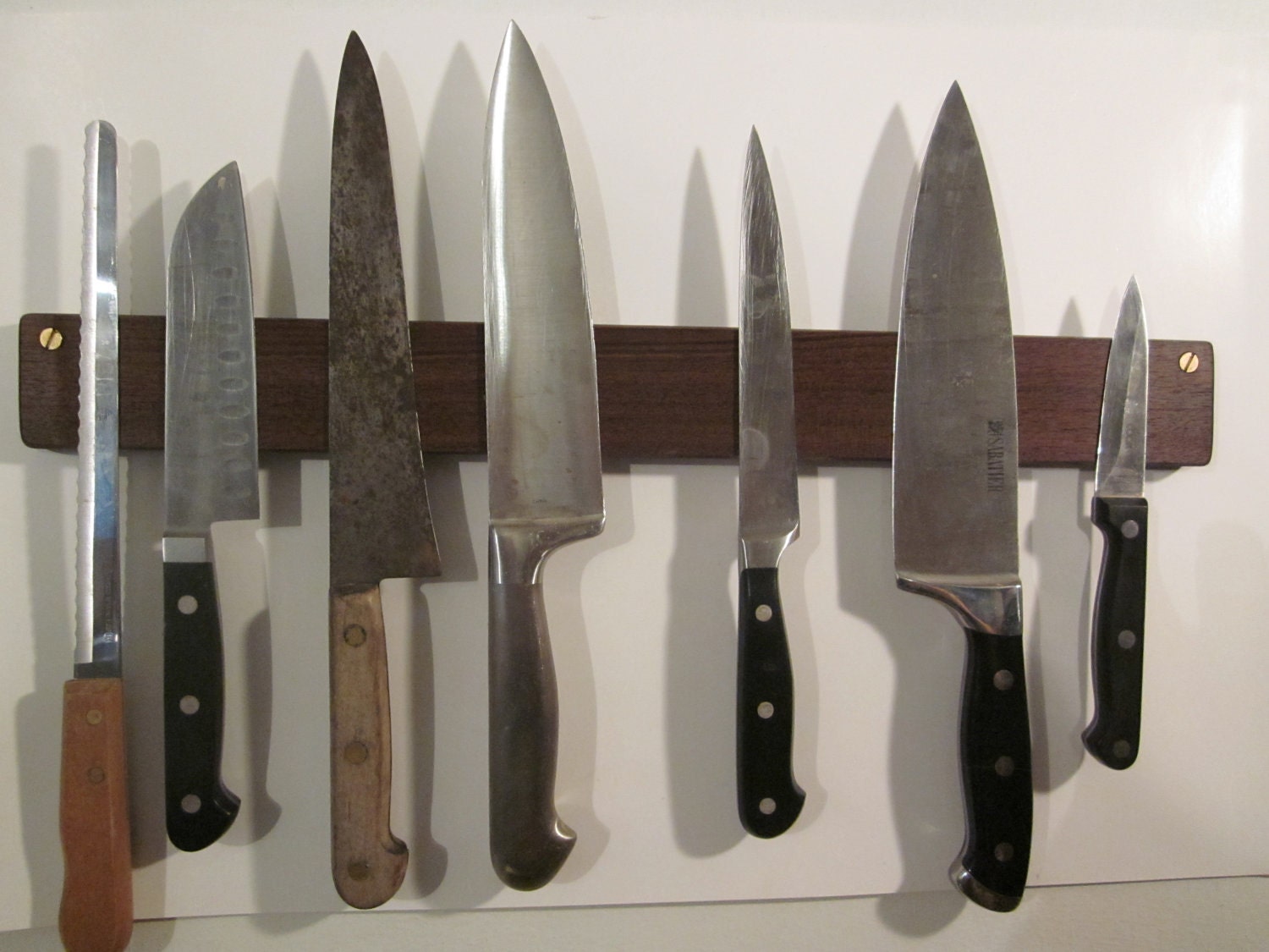 knife rack in Black Walnut 18 inches