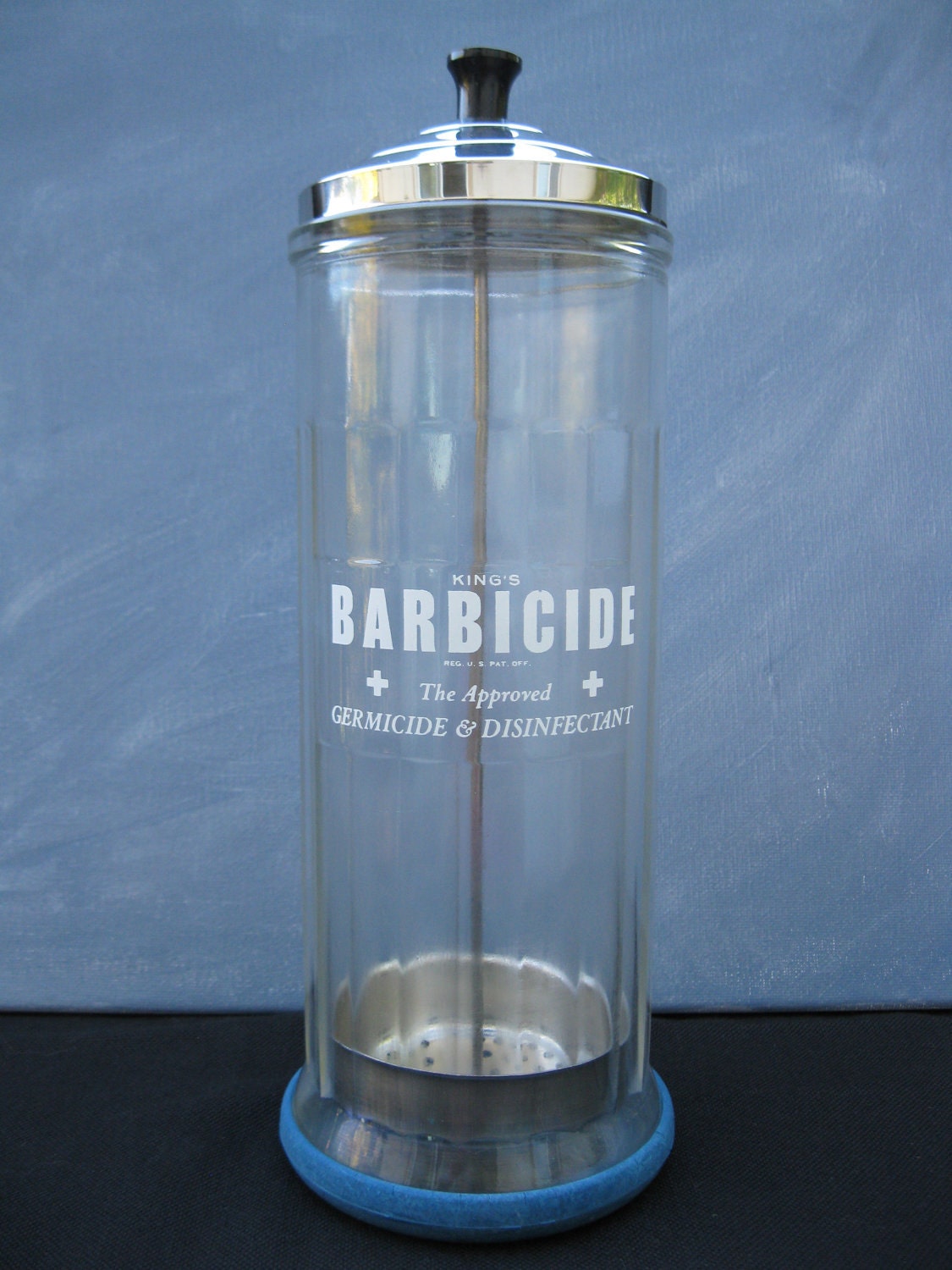 Vintage King's Barbicide Barber Jar
