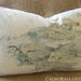 Cliff Lighthouse Lumbar Pillow Cover / 12" x 18" / Grey/Blue/Grey Green / ACCENT Pillow / Decorative Pillow / Ships in 24 hrs