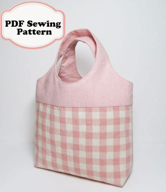 PDF Sewing Pattern - Mini Tote Bag -(Downloadable)