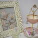 Jewelry Display Stand - Vintage Pink - Vintage Mismatched European China Handmade, OOAK 2 Tier Stand