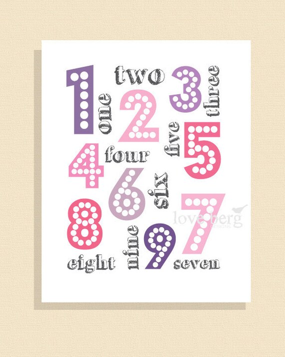 items similar to nursery numbers printable poster pdf digital file on