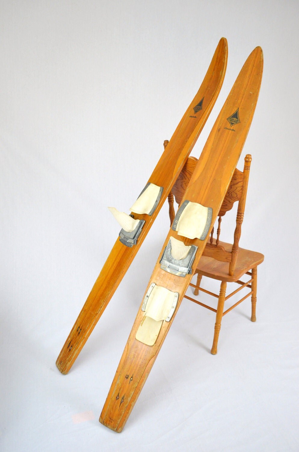 Vintage Wooden Combination Water Skis Mark 400