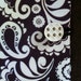 Kindle Fire Kindle Keyboard Cover purple paisley floral dark purple & white polkadots