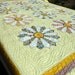 Hand sewn quilt antique quilt Dresden plate quilt signed quilt