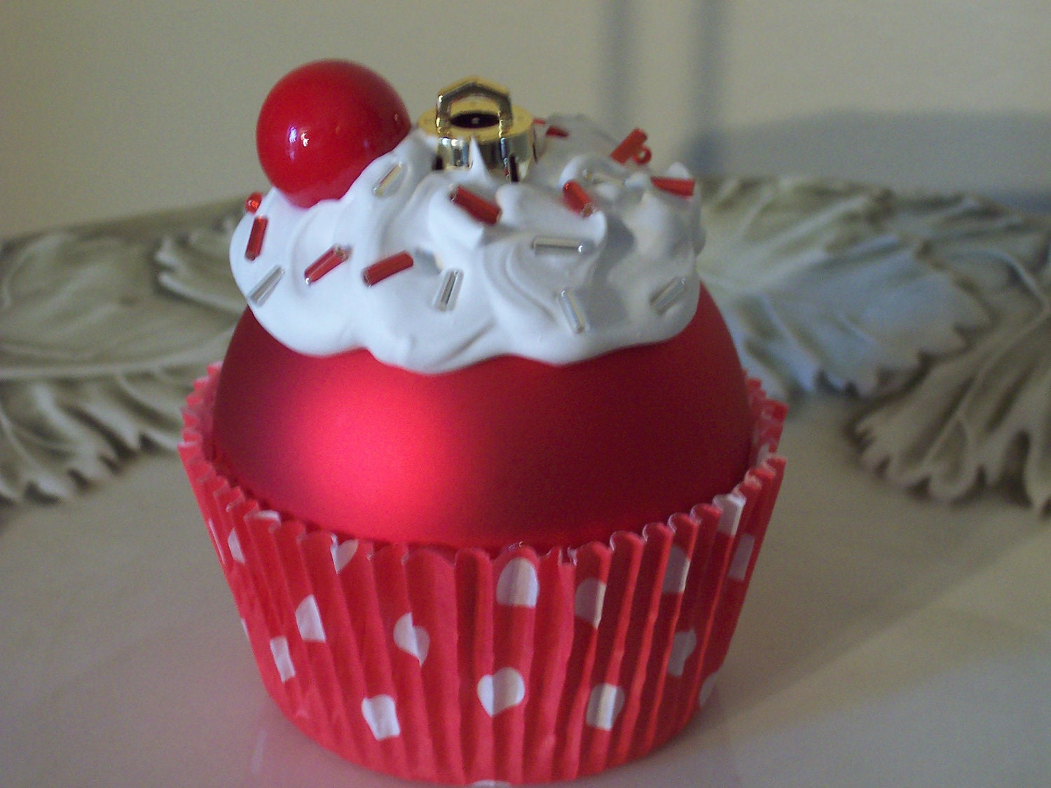 Christmas Ornament / Cupcake Ornament by LittlePunkinMunkie