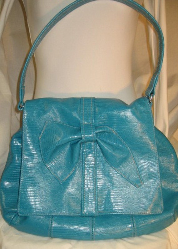 turquoise hobo purse