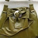 Apple Green Hobo Handbag with Shell Accent