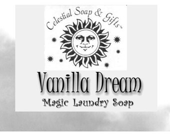 Vanilla Dream Natural VEGAN Laundry Soap Powder Bag - 40-80 LOADS Gross Wt. 44 oz. Detergent