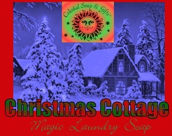 Christmas Cottage LIMITED Edition Natural VEGAN Laundry Soap Powder 6 oz. 5-10 Loads SAMPLE