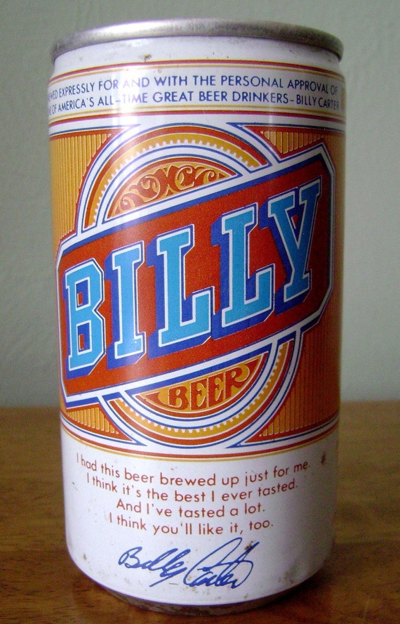 Billy Beer Can vintage 1970s quirky collectible