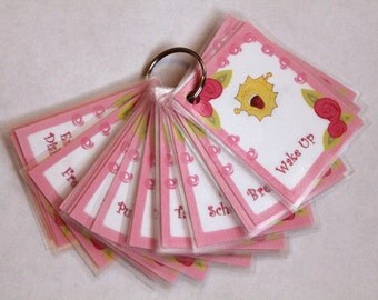 Items similar to 40 Digital Childrens or Toddlers Frameless Chore Card ...