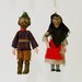 Reserve Diana H Vintage Pair European Figurative Witch Woodsman Ornaments