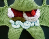 Knitted Dissected Frog 100% Vegan