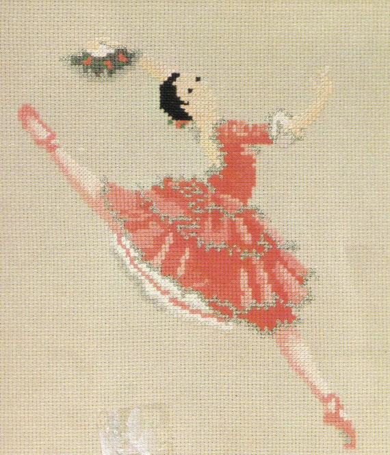 Cross Stitch Ballet Dancers Off the Wall Designs Two Patterns