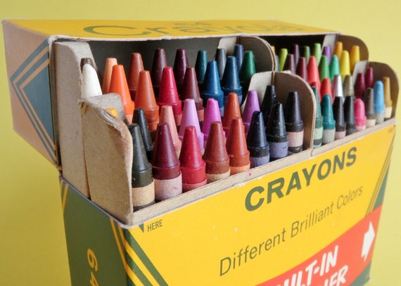 Vintage Crayola Crayons Big 64 Box Binney &amp; Smith