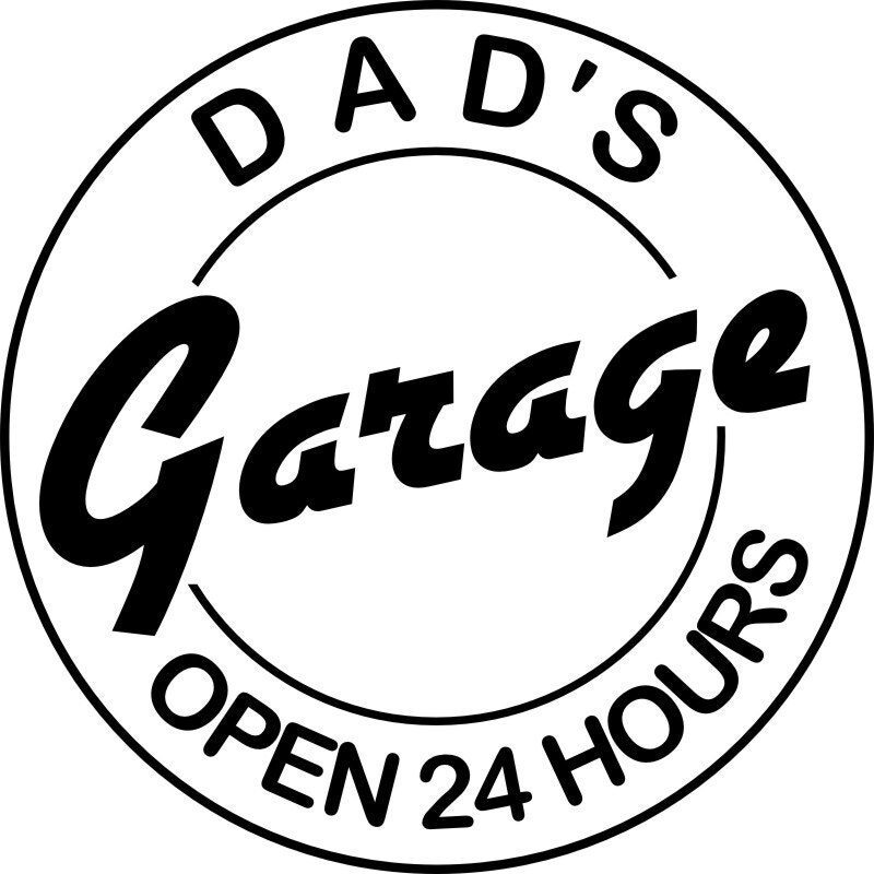 Large Custom Dad's Garage Sign Great gift for by wallvinyldesigns