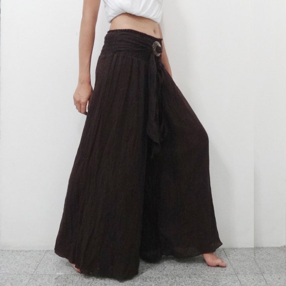 Items similar to Dark Chocolate Pants Casual Cotton Mix to Coconut ...