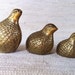 Vintage Brass Partridge Birds Family