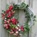 Floral Wreath, Cottage Chic, Nantucket Roses, Wedding, Summer Wreath