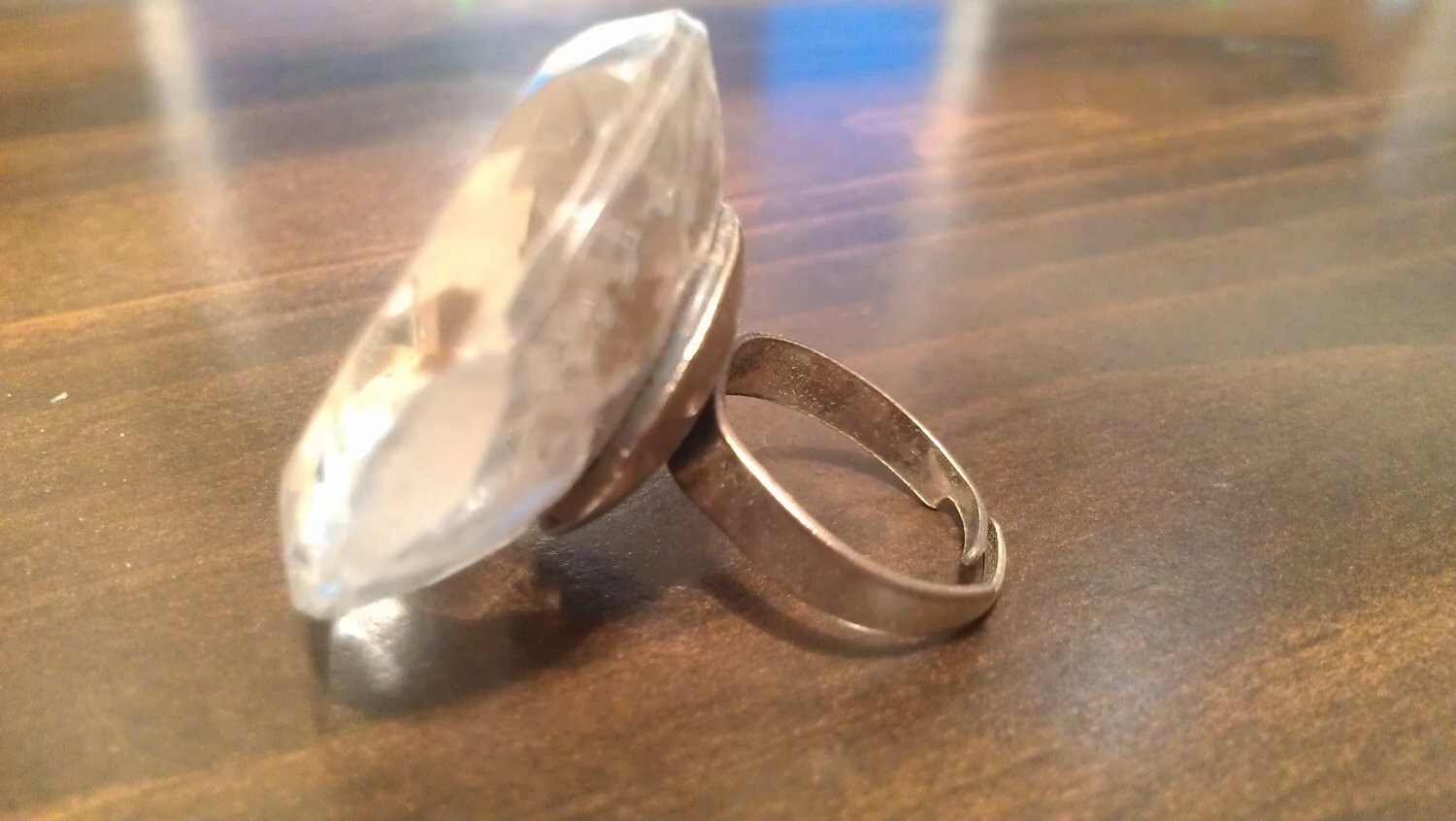 BIG fake diamond ring