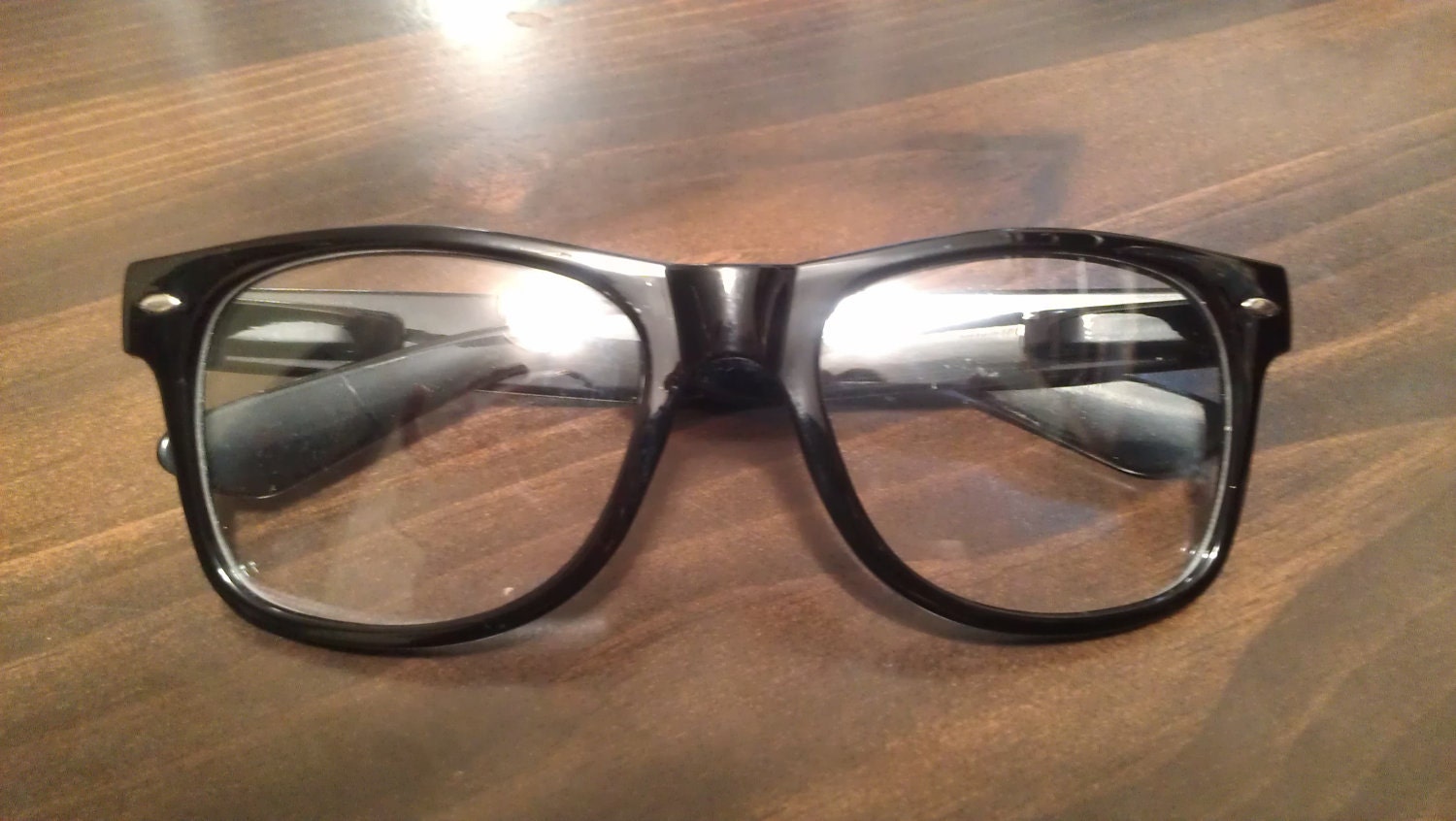 fake black rimmed glasses RESERVED FOR DREAMCAKE