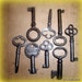 Antique Keys Collection 8 Vintage Steampunk Supplies