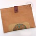 Leather iPad Cover - Butterscotch Tan Archaic Marrakech Cats Suede