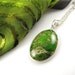lovely green jasper and silver gemstone necklace