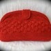 Vintage Red Crochet Clutch