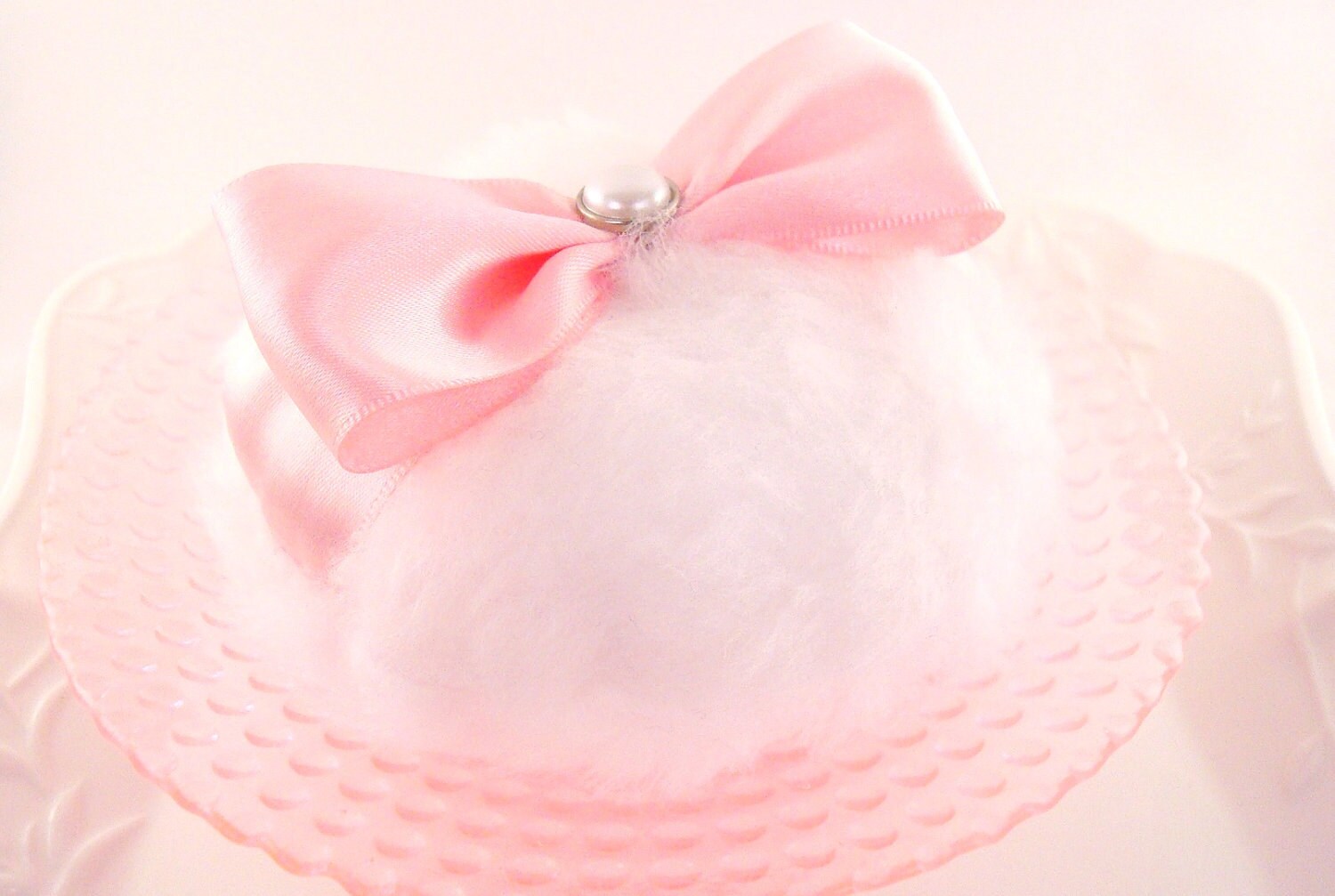 Pampered Powder Puff & Pink Powder Dish