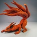Last Chance: Kitsune Kyuubi 9 Tailed Fox Anime Japan Painted Resin Cast Sculpture