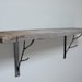 RESERVED for Allesandra 2 sets of brushed brackets and 2 barnwood shelves 10"x36"