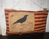 Flag,  Americana, with crow