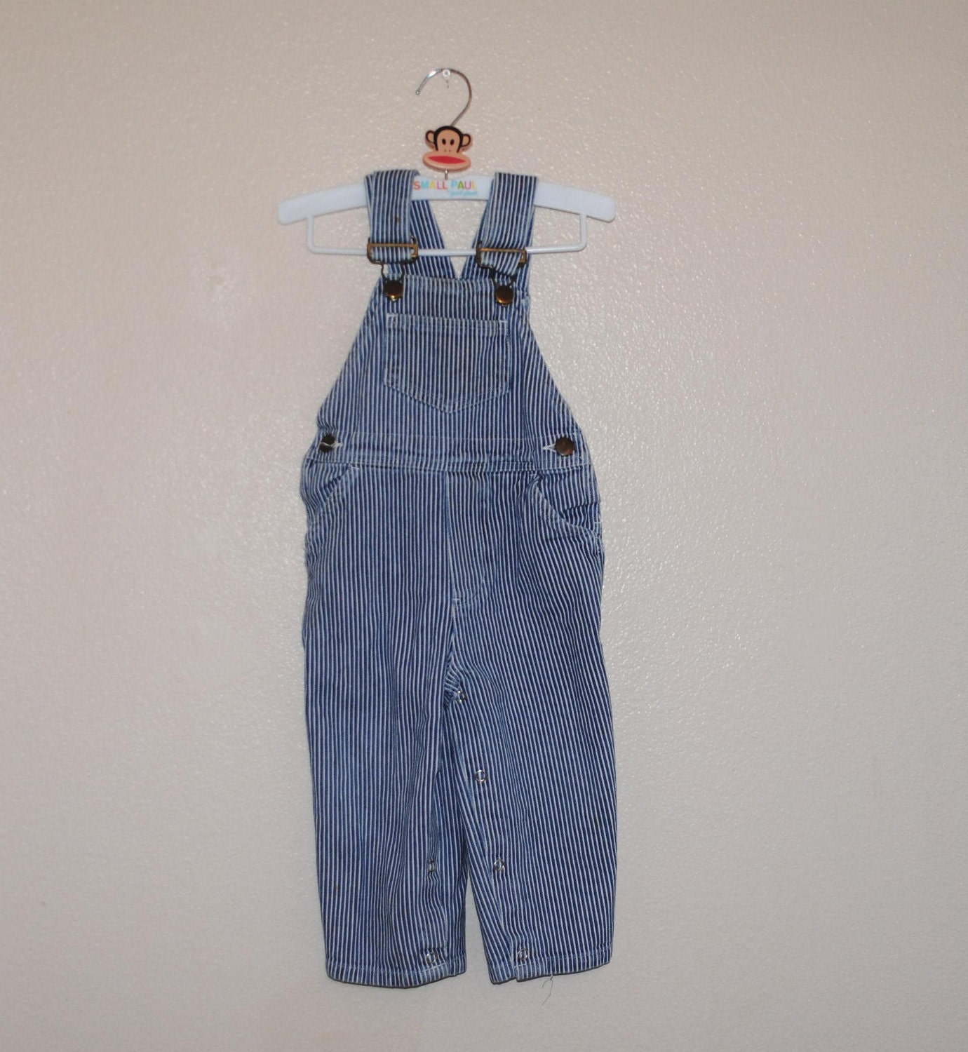 80's denim Train Conductor overalls 2t Sears by twinkletotsVintage