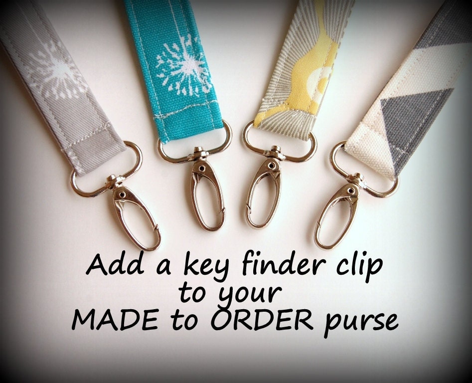 Add a Key Finder Clip to Your Gathered Hobo Purse by thepokeyrose