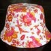 girl's sun hat, sunset, reversible, 5 sizes